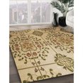thumbnail image 3 of Ahgly Company Machine Washable Indoor Rectangle Transitional Yellow Orange Area Rugs, 7' x 9', 3 of 7