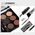 thumbnail image 4 of pitrice 6 Colours Eyebrow Contour Powder Kit with Eyebrow Brush Eyebrow Stencil Professional Eyebrow Powder Make Up Set, 4 of 9