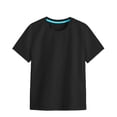 thumbnail image 1 of PMVFHDE Hauts d'Été Décontractés pour Filles T-Shirts à Manches Courtes Col Rond Imprimé Coloré Noir, 3-4 Ans, 1 of 4