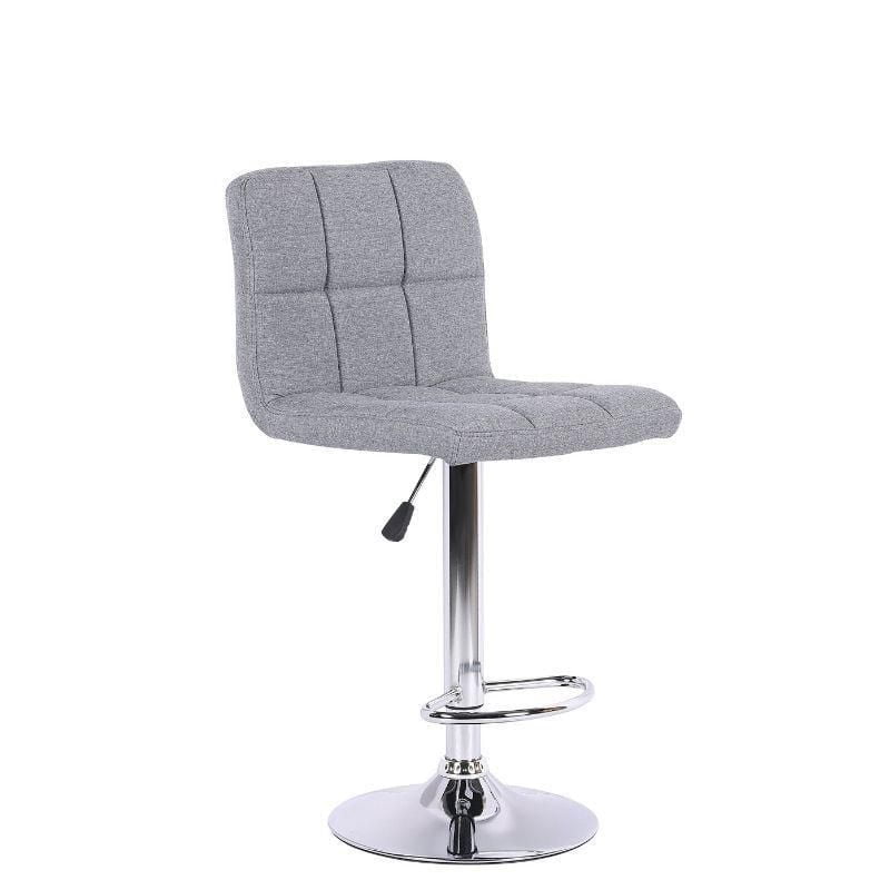 Plata Import Adjustable Height Swivel Bar Paul Stool Grey