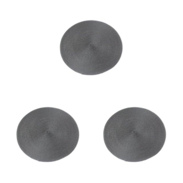 mmirethe Non-skid Table Mat Lightweight And Easy To Care Placemat Sturdy And Durable dark grey 3Set