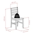 thumbnail image 2 of Hamilton Drop Leaf Dining Table with 2 Ladder Back Chairs, 2 of 5