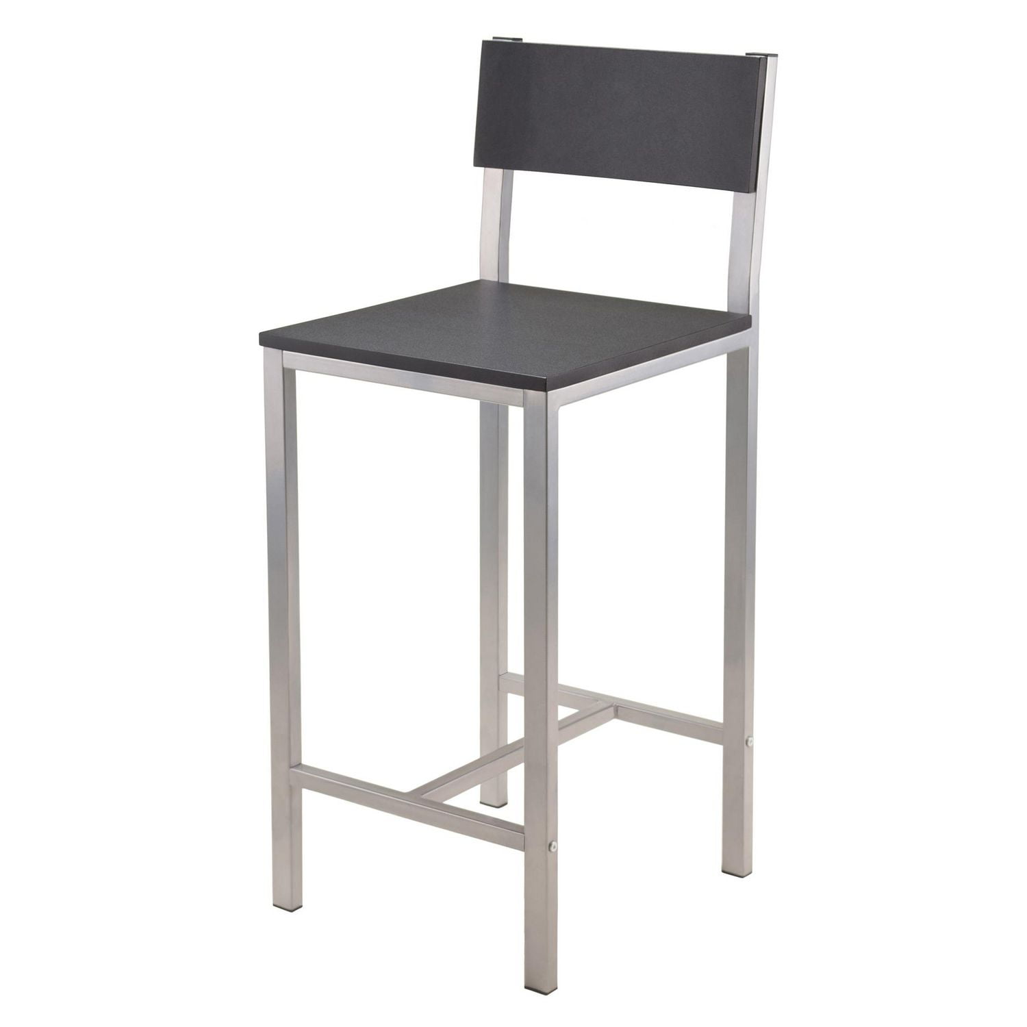 Table haute Hanley 3 pièces avec 2 tabourets à dossier haut de Winsome - 93336