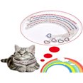 thumbnail image 2 of SNNROO 1pc New Colorful Heart-Shaped Pet Necklace  High-End Cubic Zirconia Multicolor Rhinestone Cat & Dog Jewelry Collar, 2 of 7