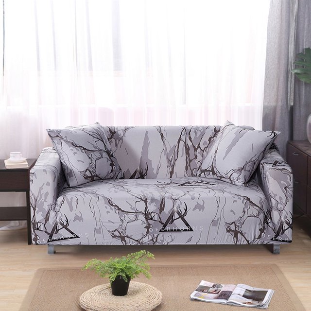 2024 2 Seaters Printed Loveseat Sofa Covers Stretch Elastic Couch Slipcover Protector Removable Washable for Dining Room, Feathers