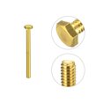 thumbnail image 4 of Unique Bargains Brass Hex Bolts, 1/4-20x3' 2 Pack Fully Thread Grade 4.8 Machine Screws, 4 of 4