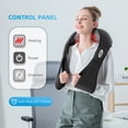 thumbnail image 2 of Comfier Shiatsu Shoulder & Neck Massager with Heat, 4D Deep Kneading Back Massager Gifts for Men/Women, 2 of 11