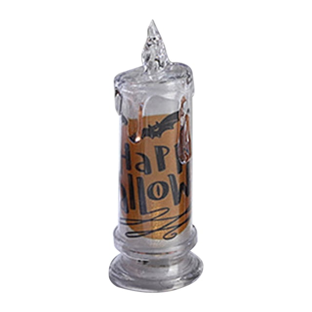 Halloween Candles Lighted Lamp Battery Operated Halloween Flameless Candle Table Centerpiece For Indoor Home Halloween Decoration Party, Battery Included