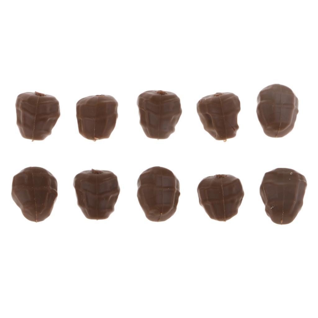 S SERENABLE 10pcs Artificial Soft Lure Imitation Floating Tiger Nut Carp Fishing Tackle
