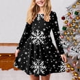 thumbnail image 2 of Splozh Robe de Concours pour Bébé Fille Robe de Noël pour Fille Imprimé Bal Fête Fête de Noël Robes pour Fille Violet, 9-10 Ans, 2 of 5