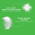 thumbnail image 4 of White Goose Feather & Down Duvet - All Season Weight - Queen Size, 4 of 8