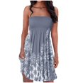 thumbnail image 4 of Pisexur Robes d'Été pour Femmes, Couvre-Maillots de Plage, Sans Bretelles, Boho, à Imprimé Floral, Robe Soleil, 4 of 5