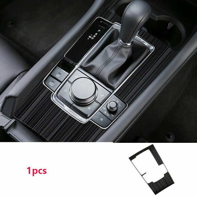 Black Internal Gear Shift Box Panel Molded Cover Trim for Mazda 3 Axela 2019-2022-