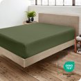 thumbnail image 4 of Bare Home Drap-Housse - Premium 1800 Collection - Poche Profonde - Ultra Doux, Résistant aux Plis - Short Grand, Cypress, 4 of 8