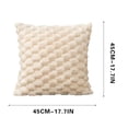 thumbnail image 1 of Yhmxh Pillow Covers Throw Pillow Covers Pillow Protector Weaving Snowflake Velvet Solid Color Pillow Office Sofa Lumbar Support Pillow Bedside Support Pillowcase Cushion Cushion Cover, 1 of 7