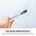 thumbnail image 4 of CUITING Tweezers With Rubber Tips Silicone Straight Flat Tipped Tweezers Stainless Steel Stamp Tweezers Non-Slip Precision Tweezers Tools For Bead Crafts Jewelry Making Silver, 4 of 6