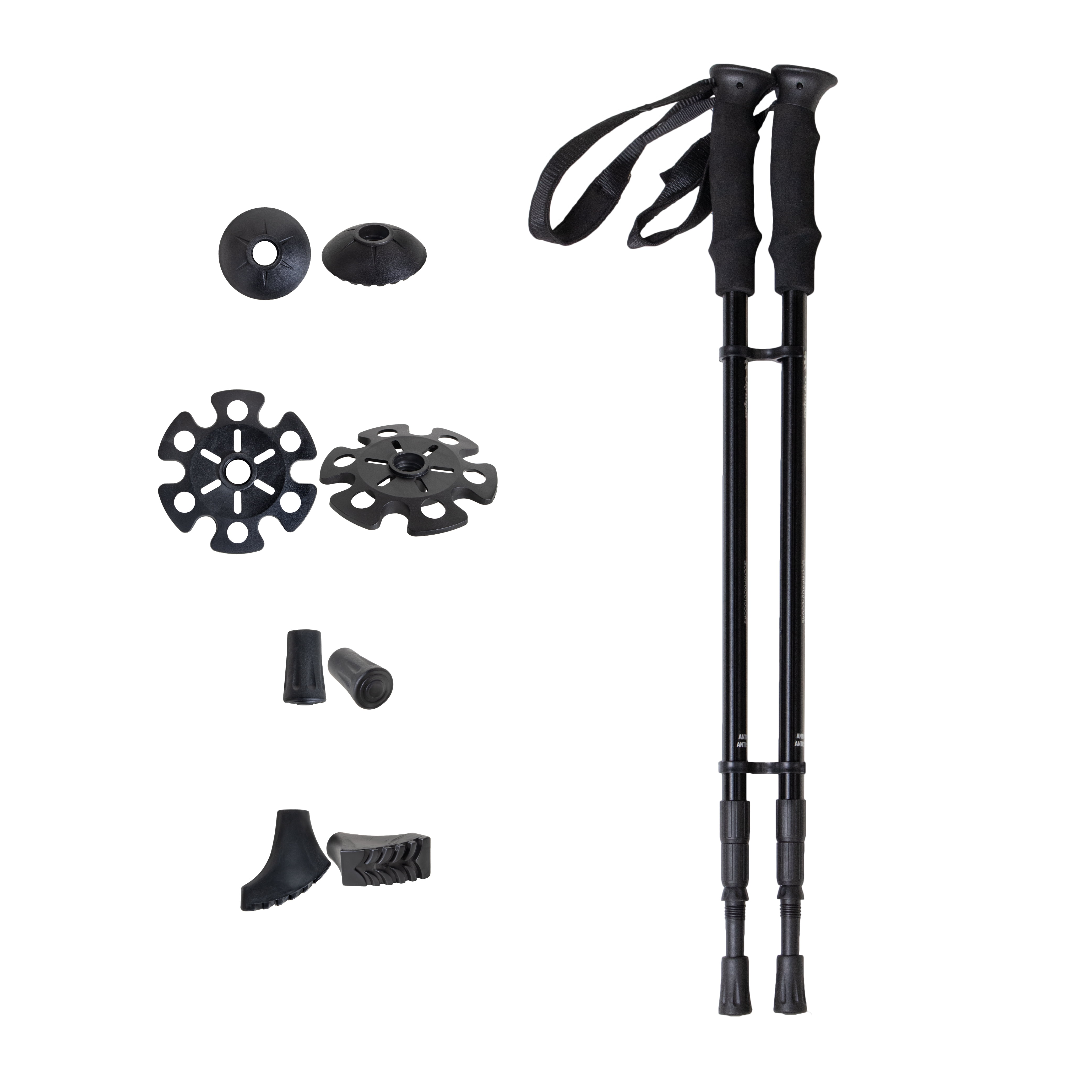 Olympia 6061 Aluminum Trekking Poles with Foam Grips, 2 pack