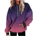 thumbnail image 1 of Besolor Oversized Sweatshirt for Women Fall Plus Size Long Sleeve Gradient Color Hoodies Baggy Clothes for Ladies, 1 of 7