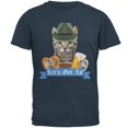 thumbnail image 1 of Oktoberfest Funny Cat Let's Get Lit Mens T Shirt, 1 of 1