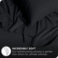 thumbnail image 2 of Ivy Union Microfiber Sheet Set - Breathable - Deep Pocket, Full, Black, 2 of 6