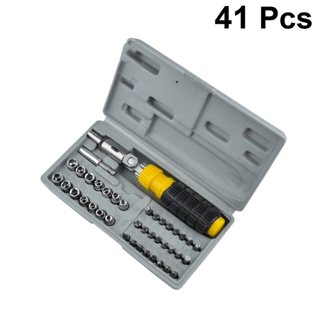 CTIRCHIU 41Pcs Mechanics Tool Kit Car Tools Assorted Color for Confined Spaces
