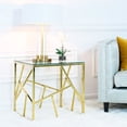 thumbnail image 4 of Heavenly Collection | Table d'appoint dorée en forme de cube pour chambre et salon, 4 of 7