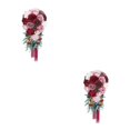 thumbnail image 3 of Maytalsory Wide Application Artificial Flower Realistic Appearance Low Maintenance Vintage wine red 2Set, 3 of 6
