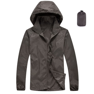 Timegard Packable Rain Jacket Women Lightweight Windbreaker Hoodes Outwear Fall Rain Coat with Pockets