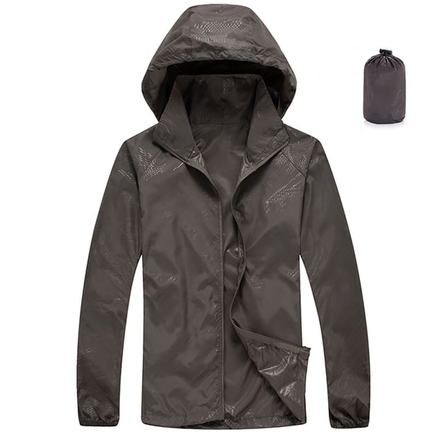 Timegard Packable Rain Jacket Women Lightweight Windbreaker Hoodes Outwear Fall Rain Coat with Pockets