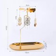 thumbnail image 1 of fastboy Gold Candle Holder Rotating Tea Light Holder Candleholder Decor F, 1 of 7