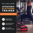 thumbnail image 2 of BalanceFrom Aerobic Step Platform Trainer with Adjustable 3-Level Risers, Black & Red, 2 of 5