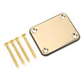 thumbnail image 1 of Electric Guitar Neck Plate, Electric Guitar Back Mounting Plate Beautiful Rustproof Easy To Install Durable  For Bass Gold,Black,Silver, 1 of 8