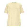 thumbnail image 3 of Plebaso T-Shirts Surdimensionnés pour Femmes 2025 Manches Courtes Hauts Amples Col Rond Décontracté Uni T-Shirts Basiques pour Femmes, 3 of 5