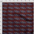 thumbnail image 3 of oneOone Cotton Silk Fabric Stripe|Chevron & Floral Block Printed Fabric 1 Yard 42 Inch Wide, 3 of 4