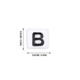 thumbnail image 2 of 100Pcs English Letters Beads DIY Square Beads Children Acrylic Jewelry Accessory, 2 of 8