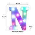 thumbnail image 3 of LiveSatisfy Clearance Colorful Light Up Letters, LED Letter Lights Marquee Letter Signs Battery Powered, Letter Lamp with Remote for Birthday Party Wedding Home Bar Christmas Decorations, 3 of 8