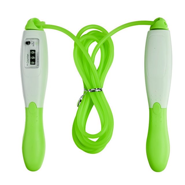 Amdohai Jump Skipping Rope Cable Adjustable Counting Jump Rope Fitness Exercise Training Gym Sports 3 Meters for Kids Adults