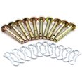 thumbnail image 1 of Pack Of 10 Snowblower Shear Pins And Cotter Pins Snow Blower Replacement, 1 of 6