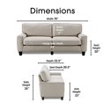 thumbnail image 3 of Serta Palisades 78" Sofa in Light Gray, 3 of 5