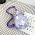 thumbnail image 3 of Children Cute Cartoon Print Nylon Chest Bags Mini Crossbody Bags (Purple), 3 of 9