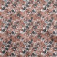 thumbnail image 1 of oneOone Cotton Poplin Rust Brown Fabric Abstract Floral Sewing Craft Projects Fabric Prints By Yard 42 Inch Wide-2rb, 1 of 5