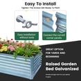 thumbnail image 5 of Noble House Raised Garden Bed, Galvanized Planter Box Stand Outdoor,Herbs, 5 of 5