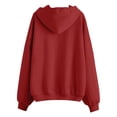 thumbnail image 4 of WEIYLL Tops Women Solid Long Sleeve Zipper Hooded Coat Pocket Sweatshirt Rd2 Top Sizes XL, 4 of 4