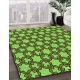 thumbnail image 3 of Ahgly Tapis Rectangulaire Lavable en Machine Intérieur Transitionnel Vert Vif, 2 Pieds x 4 Pieds, 3 of 7