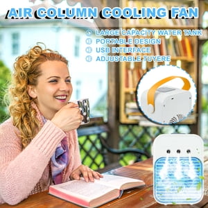 TopLLC Mini AirCooler Bureau USB petit AirConditioner Éventail de dortoir 2000mAh