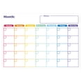 thumbnail image 1 of Magnetic Monthly Refrigerator Schedule | Custom Erasable Message Board | PET Whiteboard | Soft Writable Surface | 30x43cm | Family & Office Organization Tool, 1 of 2