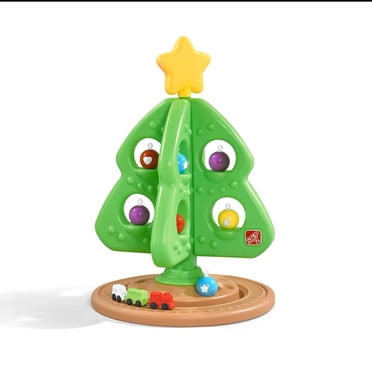 Step2 My First Christmas Tree Includes Train Set and 8 Ornaments for Children Ages 18 Months to 4 Years