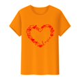 thumbnail image 4 of T-Shirts de la Saint-Valentin pour Femmes, T-Shirts Graphiques Cœur d'Amour, T-Shirts Graphiques Mignons pour Adolescentes, T-Shirts Décontractés Imprimés pour la Saint-Valentin, T-Shirt Col Rond Imprimé, Chandail pour Femmes, 4 of 8