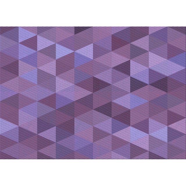 Ahgly Company Machine Washable Indoor Rectangle Transitional Purple Area Rugs, 5' x 7'