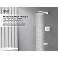 thumbnail image 2 of KENES Polished Chrome Tub and Shower Trim Kit Shower Faucet with 8-Inch Rain Shower Head Modern Single-Spray Shower Faucet Set KE-6024A-5 (Shower Valve Included), 2 of 5